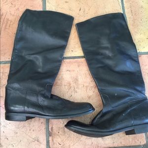 Vintage black riding boots