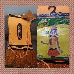 Orange crayon costume