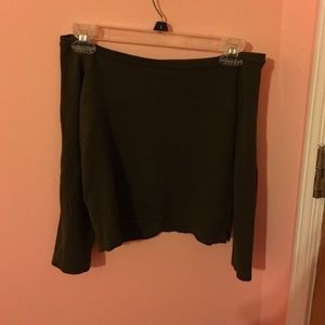 Olive Green Off the shoulder top