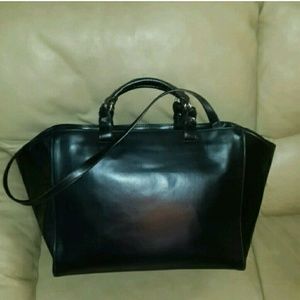 Zara black shopper bag