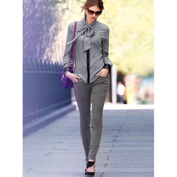 Dark gray skinny pants