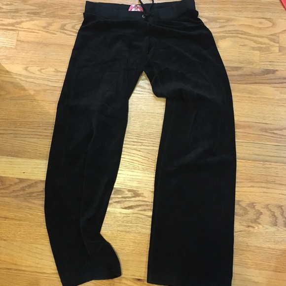 Black juicy couture velour pants