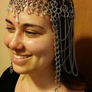 Chainmail head piece NWOT