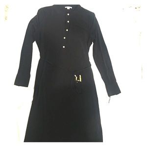 Calvin Klein Matte Jersey Belted Shirtdress