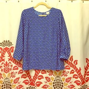 Make an offer! Blue sailboat blouse