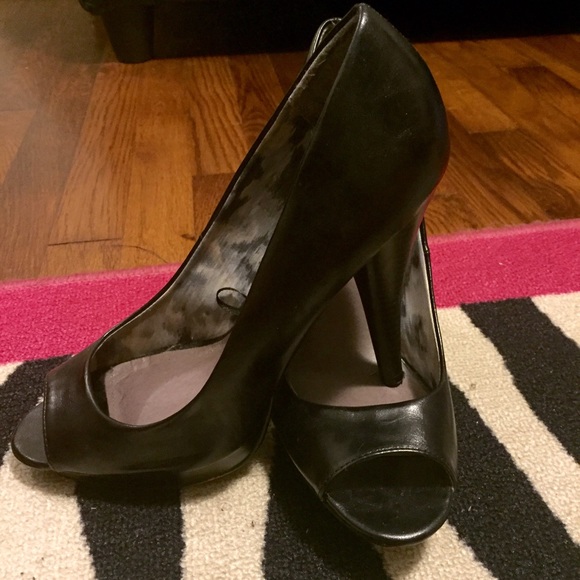 Madden Girl black open toe heels - Picture 3 of 4