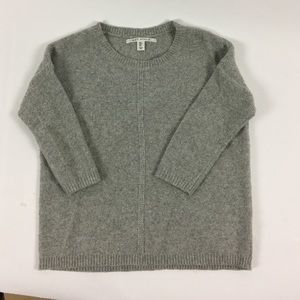Max studio oversized sweater silver and gray