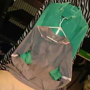 Two for the price of one workout sweatshirts!