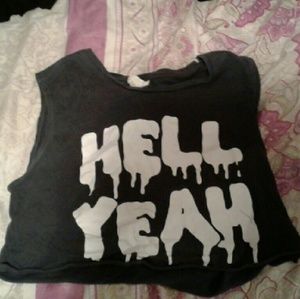 He'll yeah crop top