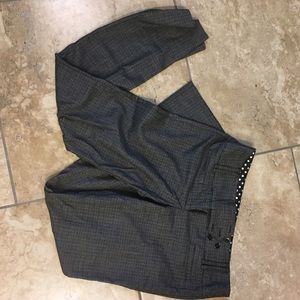 Nice slacks. Black and grey check style.