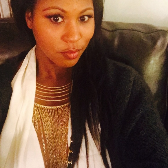 White plunging Akira Chicago bodysuit - Picture 2 of 3