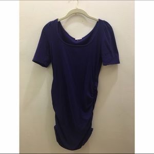 URBAN OUTFITTERS PURPLE RUCHED DRESS - M