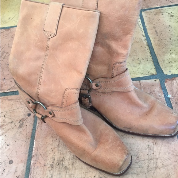 Zodiac motorcycle boots tan