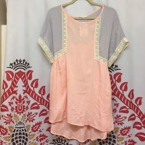 Make an offer! Pastel pink and purple top
