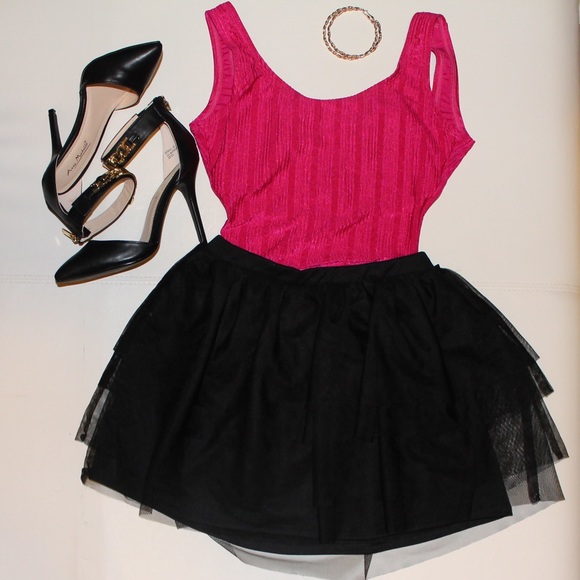 Vintage Body Suit with Tulle Skirt