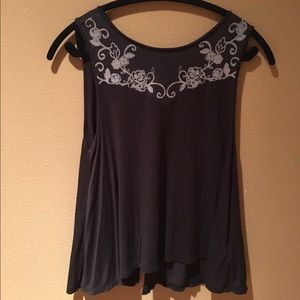 Black/Gray tank top