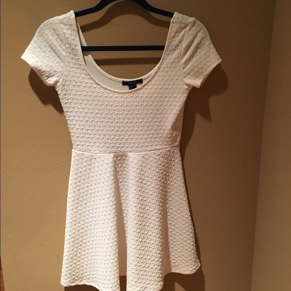White skater dress