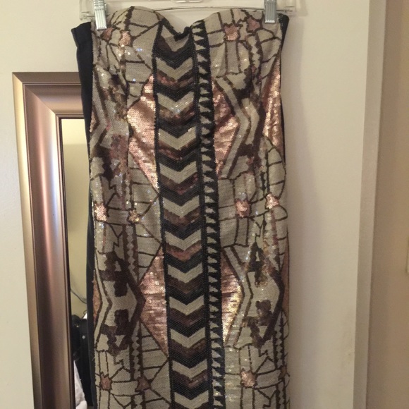 Gold and bronze sequin dress - Picture 1 of 3