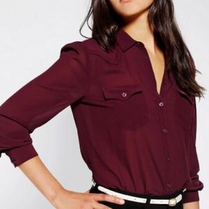 Urban Outfitters Sheer Blouse