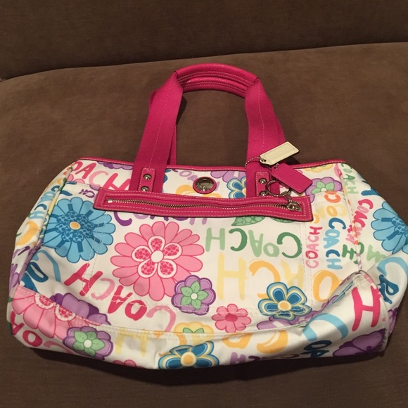 Super cute colorful Coach bag!