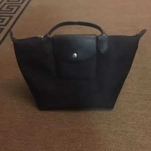 Longchamp le pliage neo nylon black tote