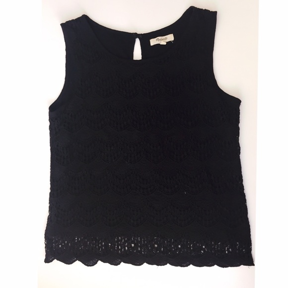 Madewell Tops - ➡️Madewell Lace Black Top⬅️