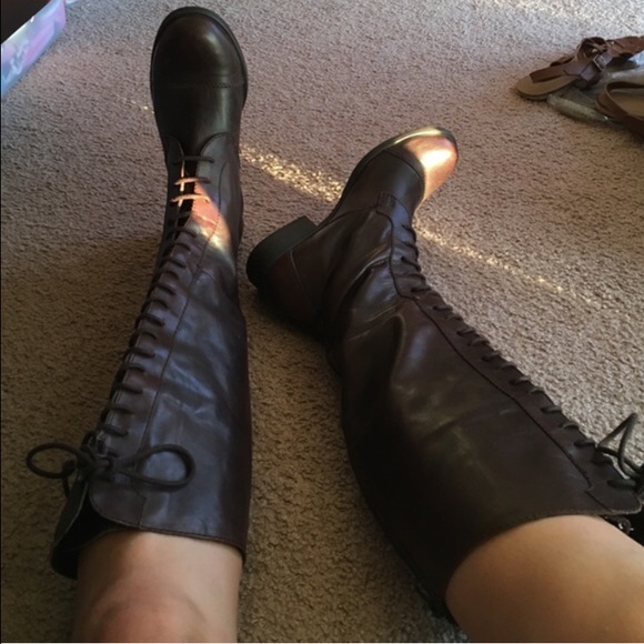 Free people inspired lace up boot