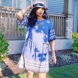 Pretty Blue pattern dress