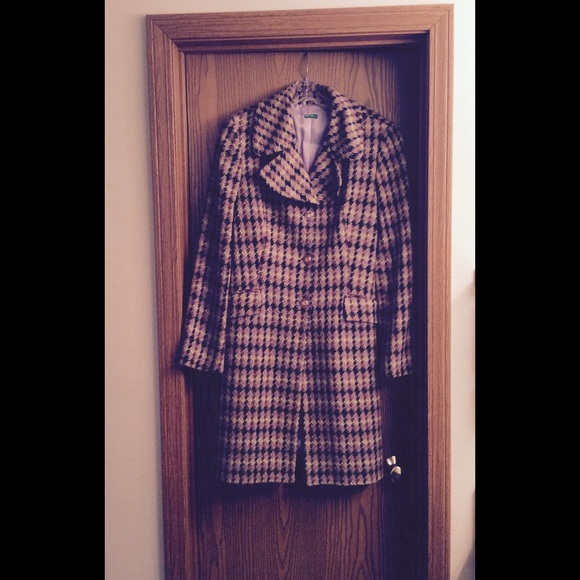 Benetton Wool Single Breasted Wool Coat. NWOT