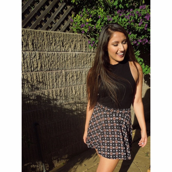 Floral Print Skater Skirt - Picture 2 of 3