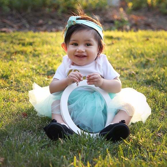 Baby girl tutu's - pink and mint green - Picture 4 of 4