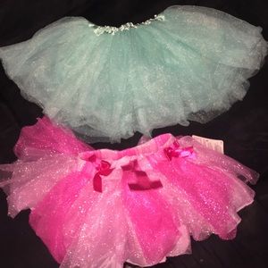 Baby girl tutu's - pink and mint green