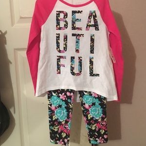 Girls pant and long sleeve top set