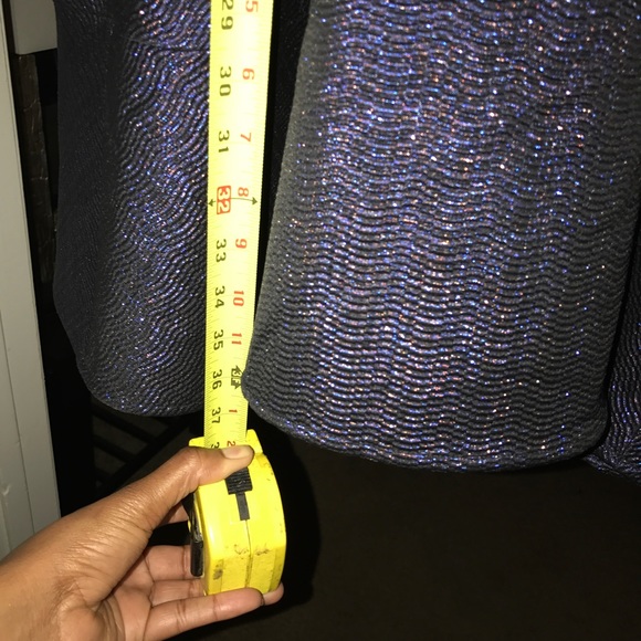 Express Navy blue holiday dress - Picture 2 of 3