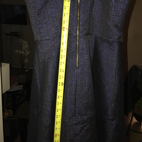 Express Navy blue holiday dress - Picture 3 of 3