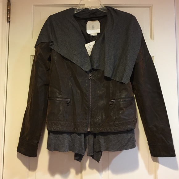 Dark brown "suede" jacket