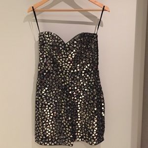 Parker Sequin Strapless Dress
