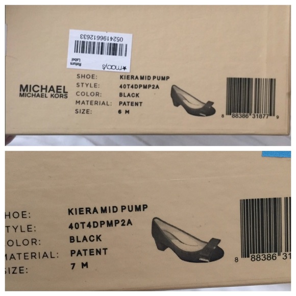 Michael kors Kiera black patent mid pump - Picture 4 of 4