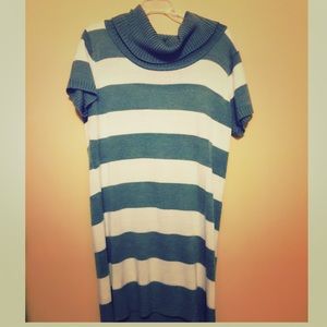 Gray and White Sweat Dress/Tunic