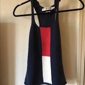 VINTAGE Tommy Hilfiger knit tank.