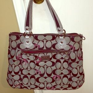 Coach poppy tote
