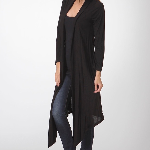 🚨 LIMITED STOCK 🚨 Black Duster Cardigan - Picture 2 of 5