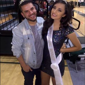 H&M sequin mini dress