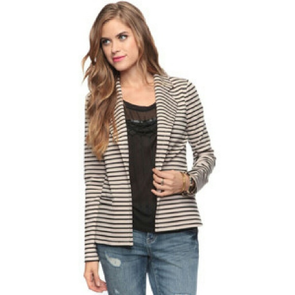 FOREVER 21 Striped Jacket Blazer