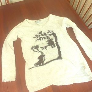American Rag "dog with balloons" sweater