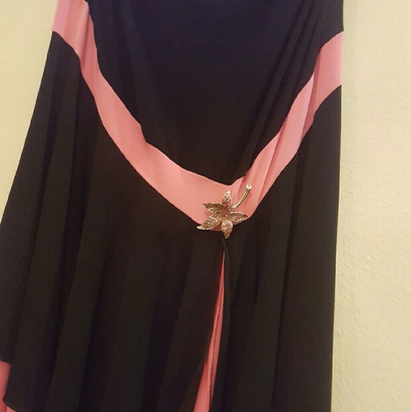 formal black strapless dress - Picture 3 of 4