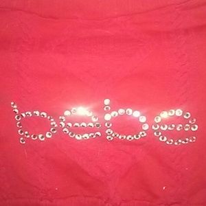 Bebe red long sleeves sweater