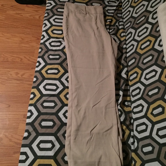 Khaki colored dress pants