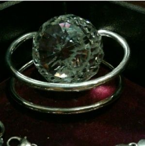 Double cuff sterling silver bracelet NWOT