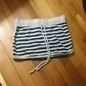 PINK striped mini skirt